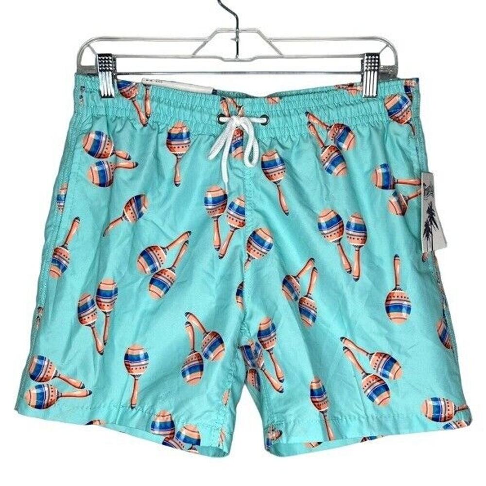 Trucks Swin Shorts Mens Medium Seafoam Green Maracas Swim Truncks Pool Beach‎